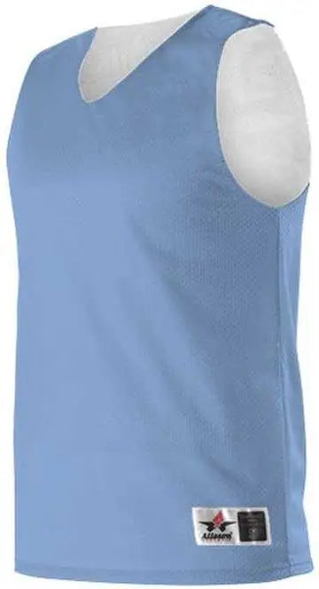 Alleson Athletic 560r Adult Reversible Mesh Tank - Carolina Blue White