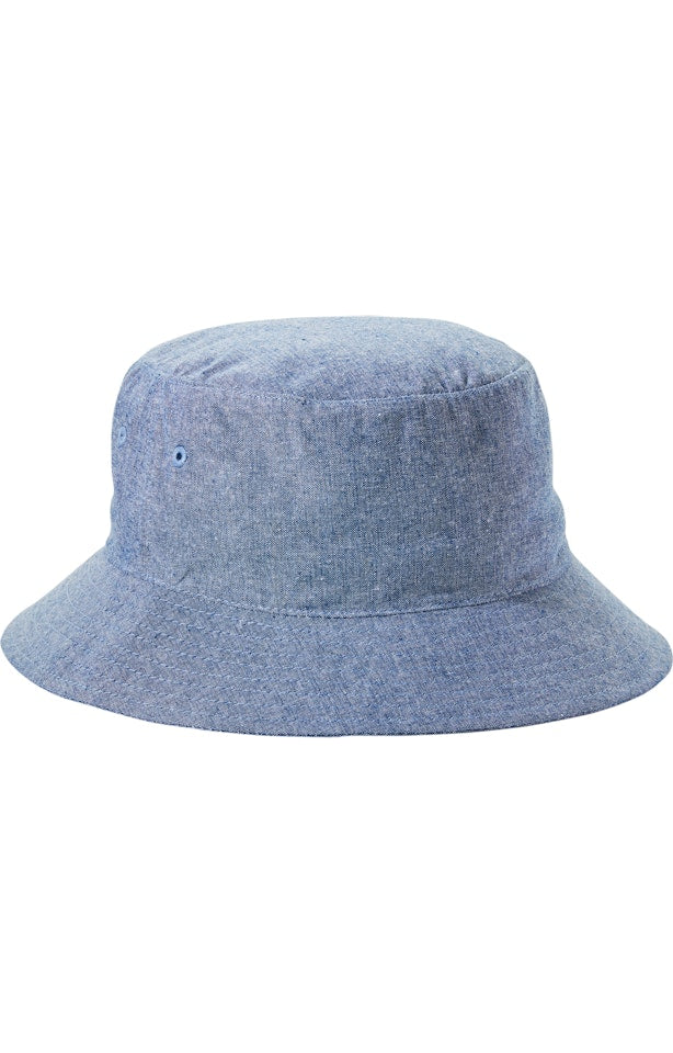 Big Accessories BA676 Crusher Bucket Hat - Blue Chambray