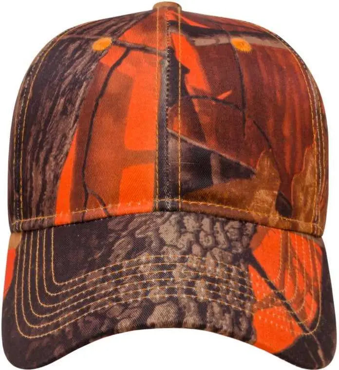 Cap America I2032 Orange Ridge Camo - one Size Fits Most