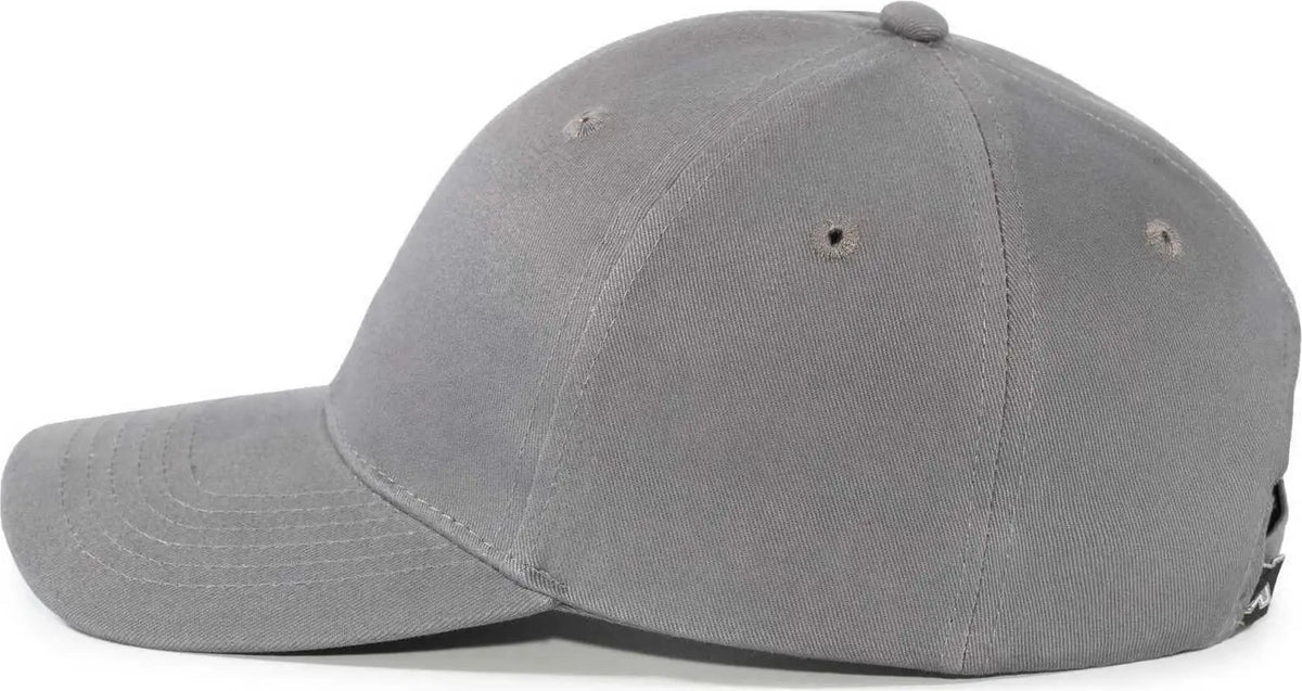 Pacific Headwear 101c Brushed Cotton Hook-and-loop Cap - Graphite - Dark Gray / 7’’ - 7 7/8’’