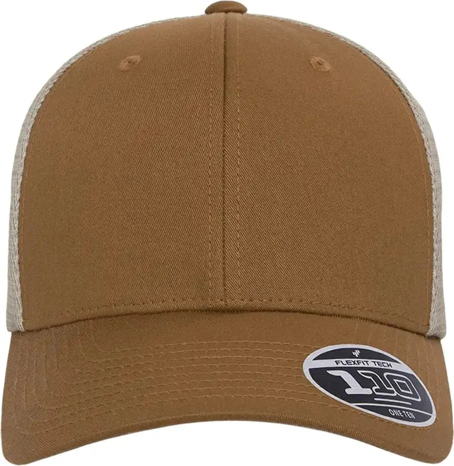 Flexfit 110m 110® Mesh-back Cap - Caramel Khaki - Brown / one Size Fits Most