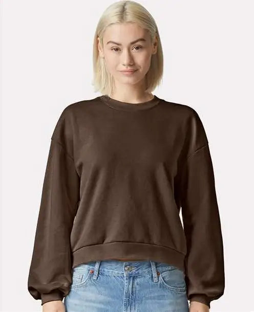 American Apparel Rf494 Reflex Women’s Fleece Crewneck Sweatshirt - Brown