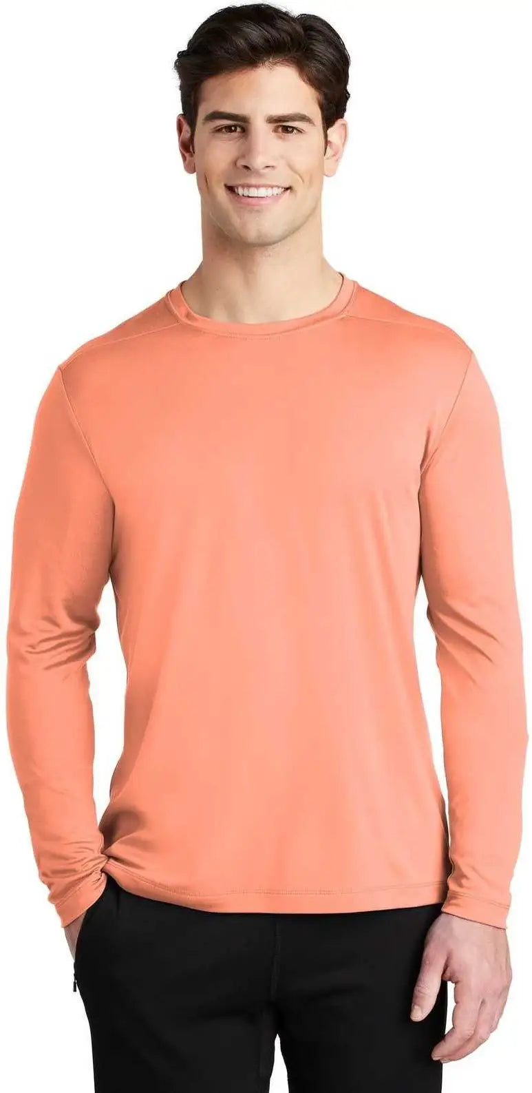 Sport-tek St420ls Posi-uv Pro Long Sleeve Tee - Soft Coral