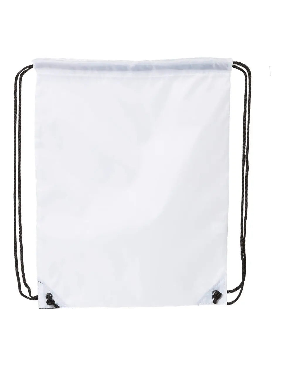 Liberty Bags 8886 Value Drawstring Backpack - White - one Size Fits Most