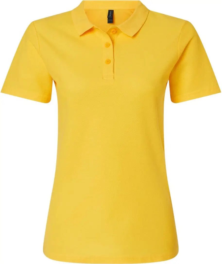 Gildan 64800l Softstyle® Women’s Pique Polo - Daisy - Yellow / s