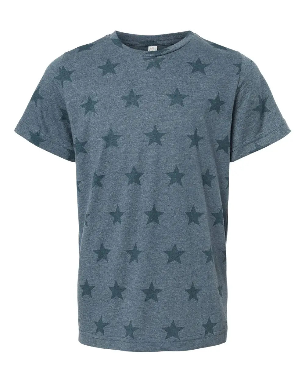 Code Five 2229 Youth Star Print Tee - Denim - Blue / Xs