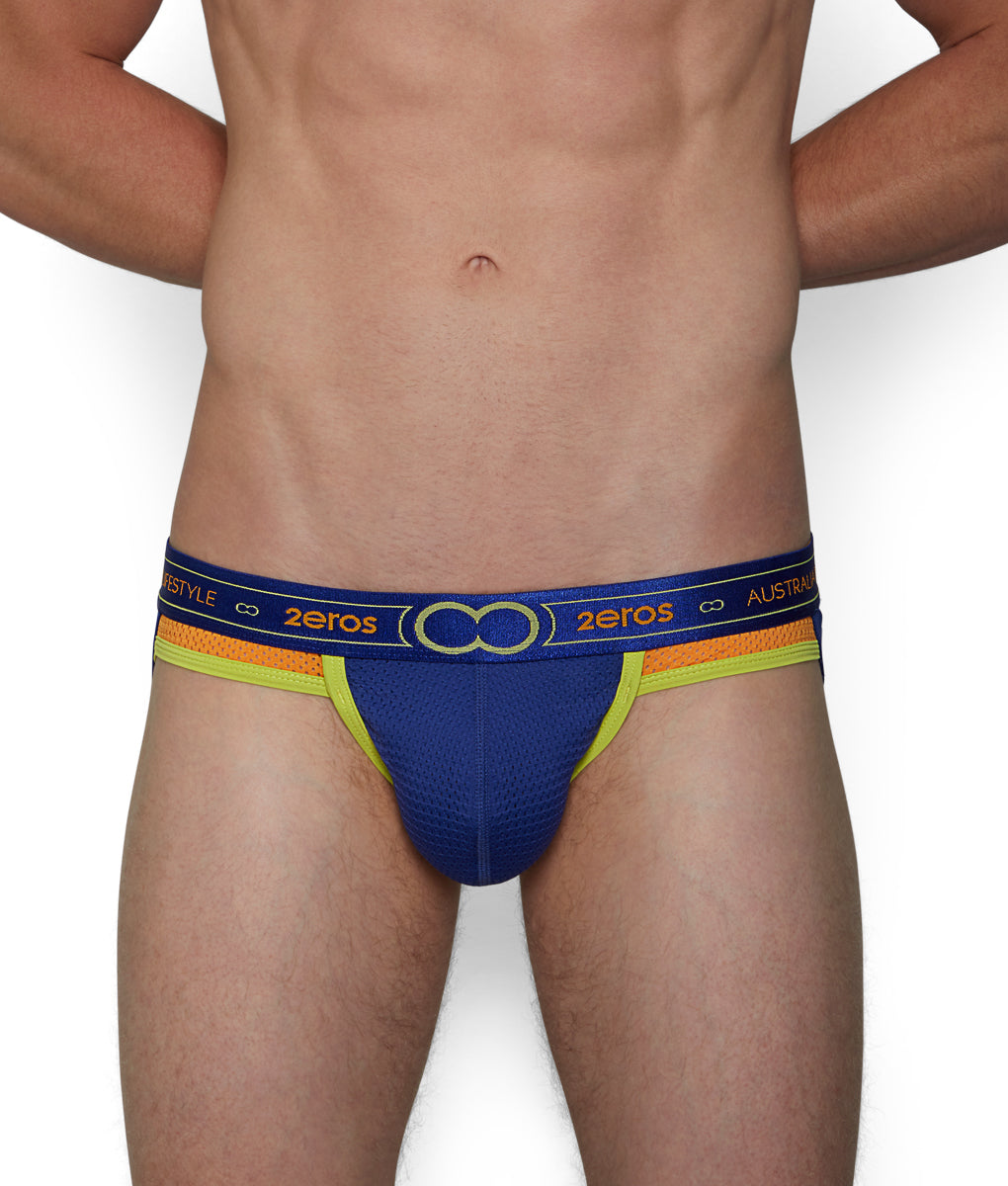 2eros Aeolus Jockstrap - Blue Typhoon / Small
