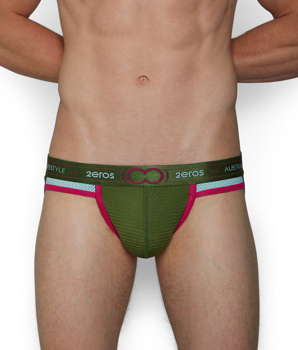 2eros Aeolus Jockstrap - Green Gale / Small