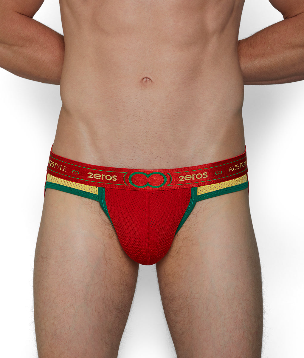 2eros Aeolus Jockstrap - Red Tempest / Small