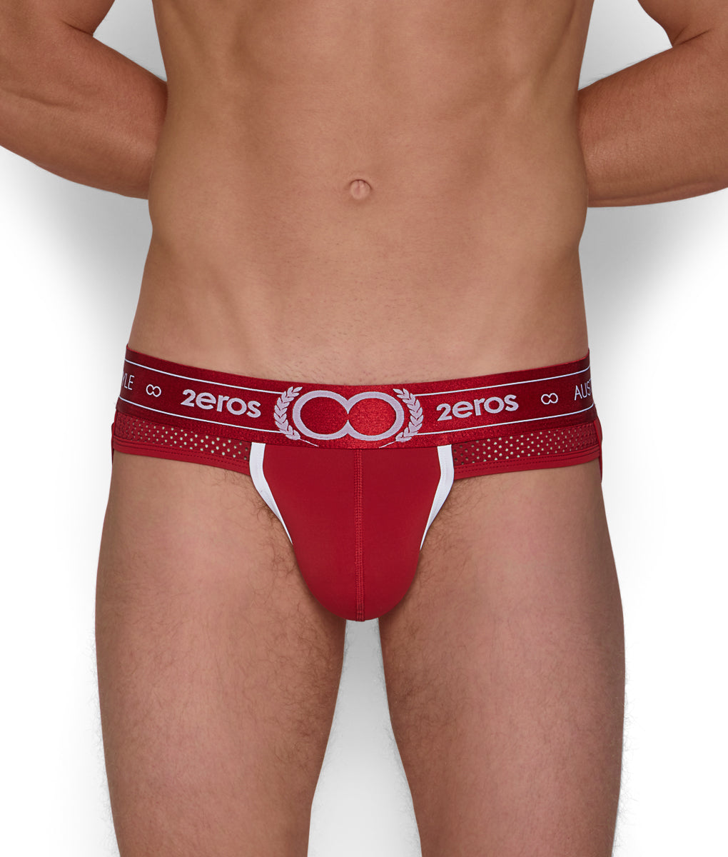 2eros Apollo Jockstrap - Solar Red / Large