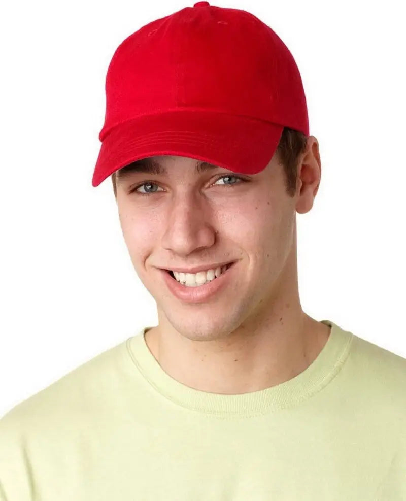 Adams Headwear Eb101 Essentials Brushed Cap - Red - one Size Fits Most