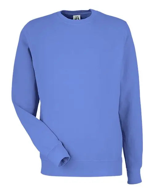 J. America 8731a Pigment-dyed Fleece Crewneck Sweatshirt - 8731 - Regatta - Adult s