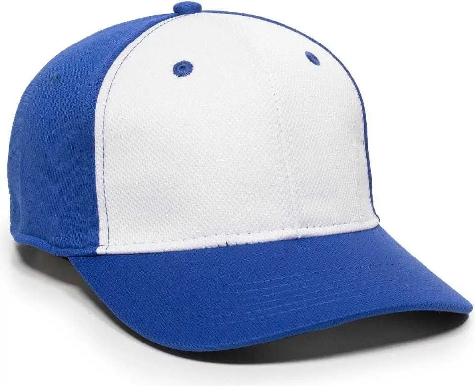 Oc Sports Mws25 Flexible Fitting Cap - White Royal - 6 3/8’’ - 3/4’’