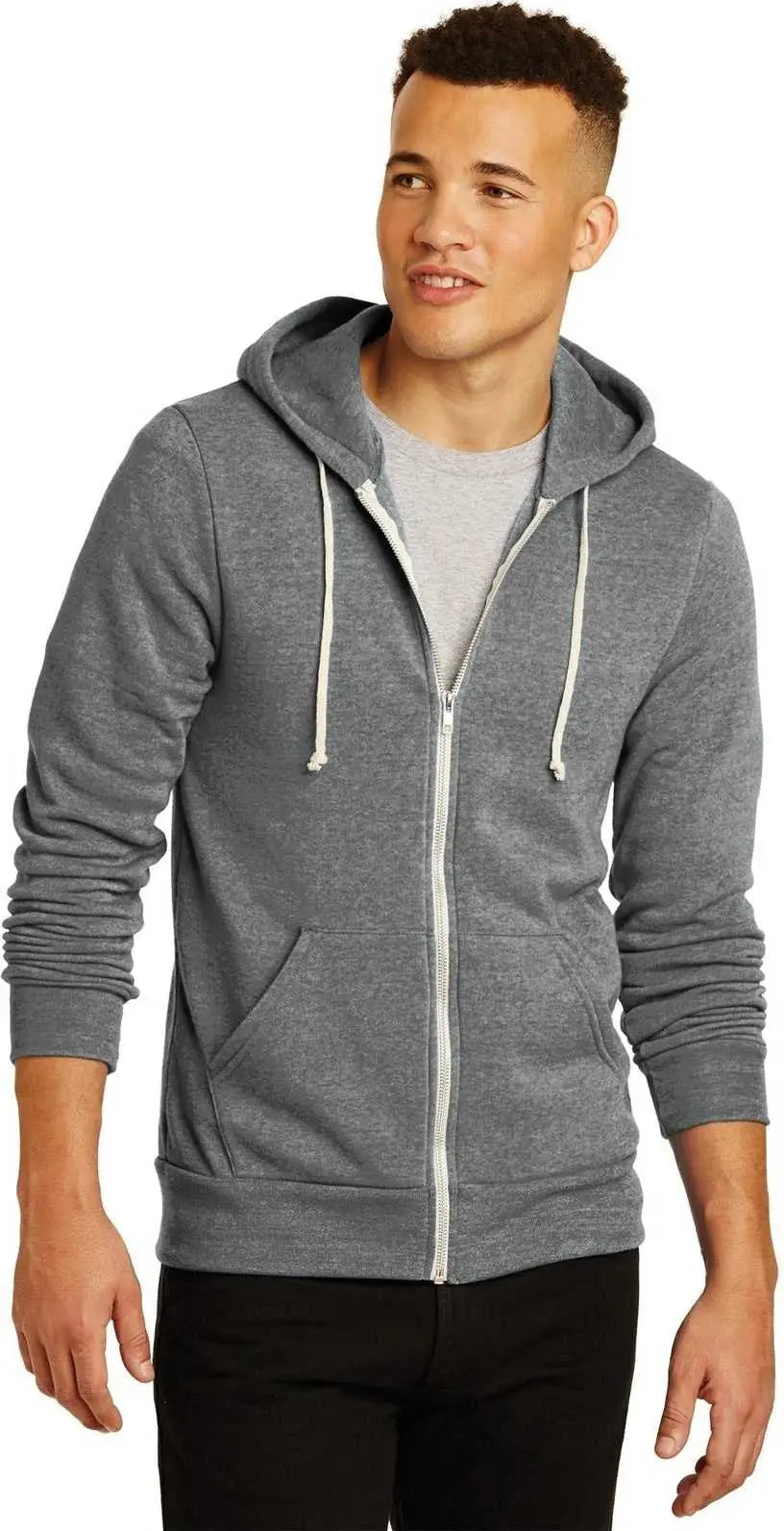 Alternative Aa9590 Rocky Eco-fleece Zip Hoodie - Eco Gray