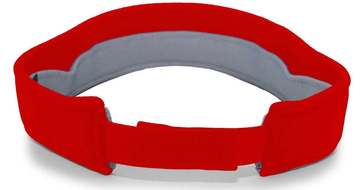 Pacific Headwear 598v M2 Performance Hook-and-loop Visor - Red - 7’’ - 7 7/8’’