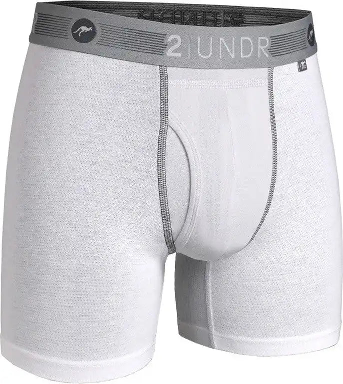 2undr Flow Shift Boxer Brief White