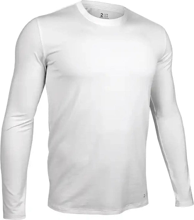 2undr Long Sleeve Crew Tee White