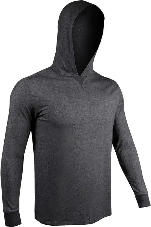 2undr Long Sleeve Hooded Tee Gray