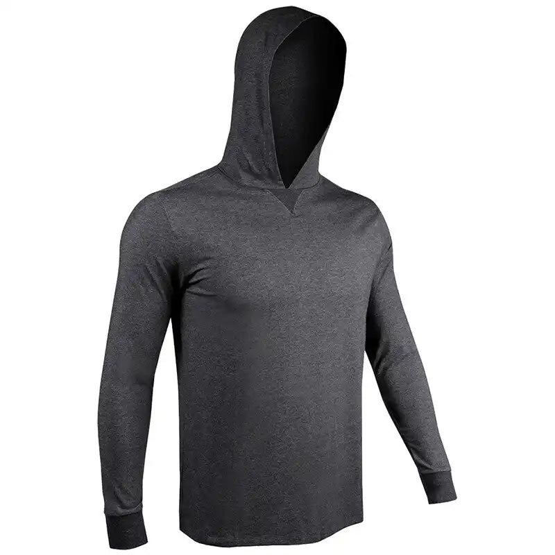 2undr Long Sleeve Hooded Tee Gray