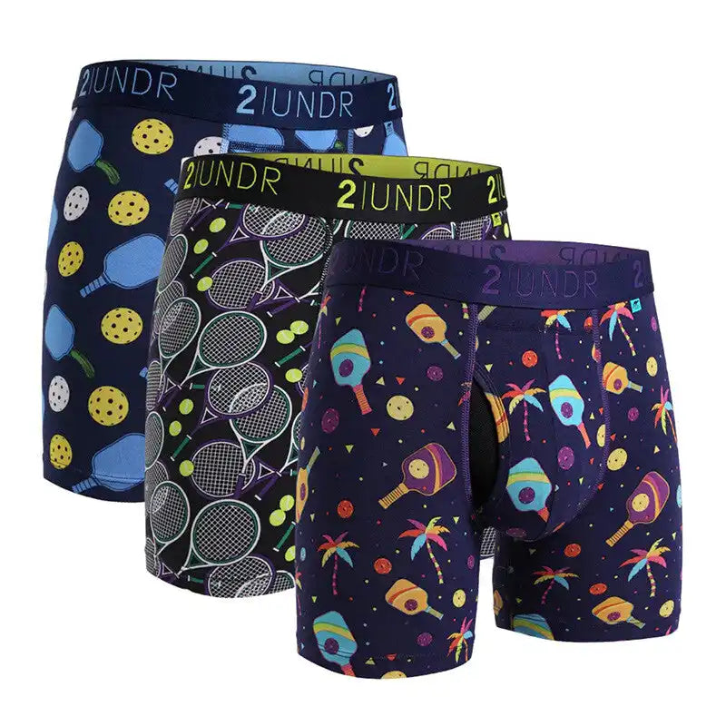 2undr Swing Shift Boxer Brief 3 Pack P.balls/deuce/p.paradise Pickled Balls Deuce Pickle Paradise
