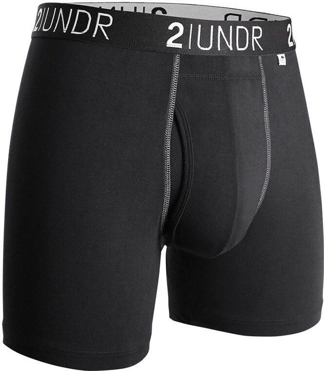 2undr Swing Shift Boxer Brief - Black Gray