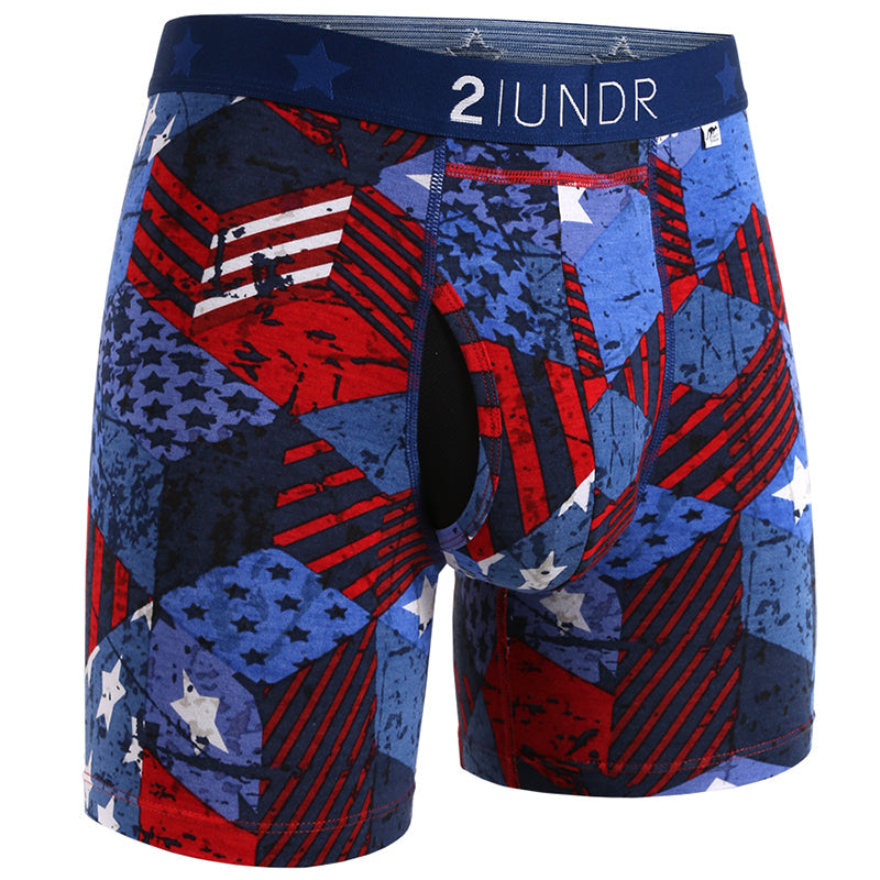 2undr Swing Shift Boxer Brief (freedom) - Blu / s