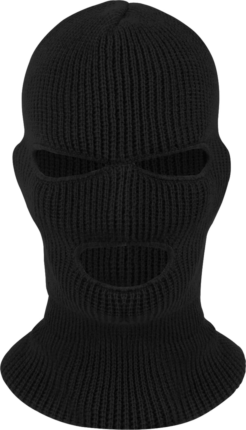 3 Hole Face Mask - Black