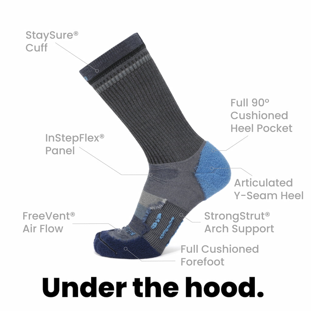 3 Pack Lake - Hike Crew Lightweight Merino Wool Sock