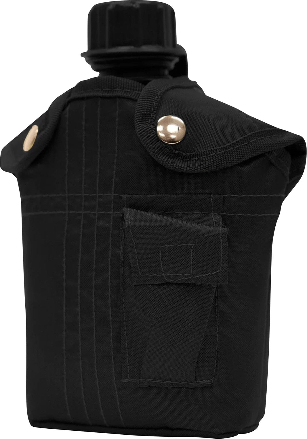 3 Piece Canteen Kit with Cover & Aluminum Cup - Black