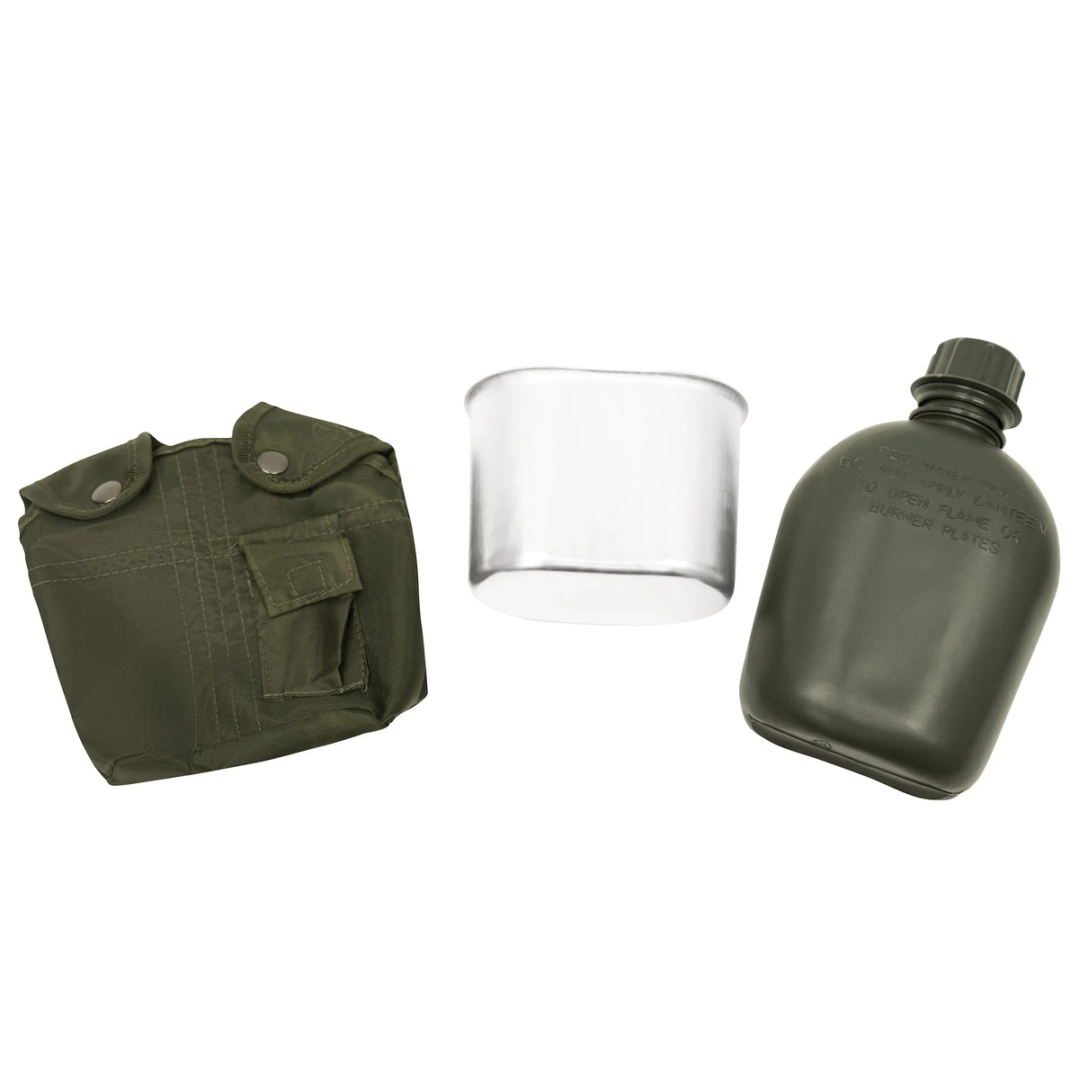 3 Piece Canteen Kit with Cover & Aluminum Cup