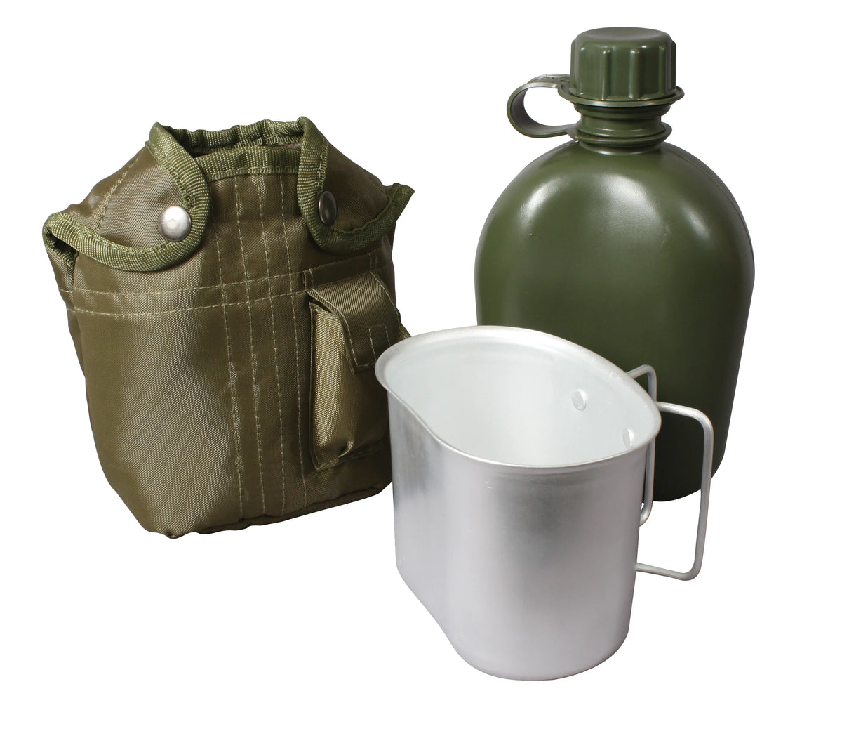 3 Piece Canteen Kit with Cover & Aluminum Cup