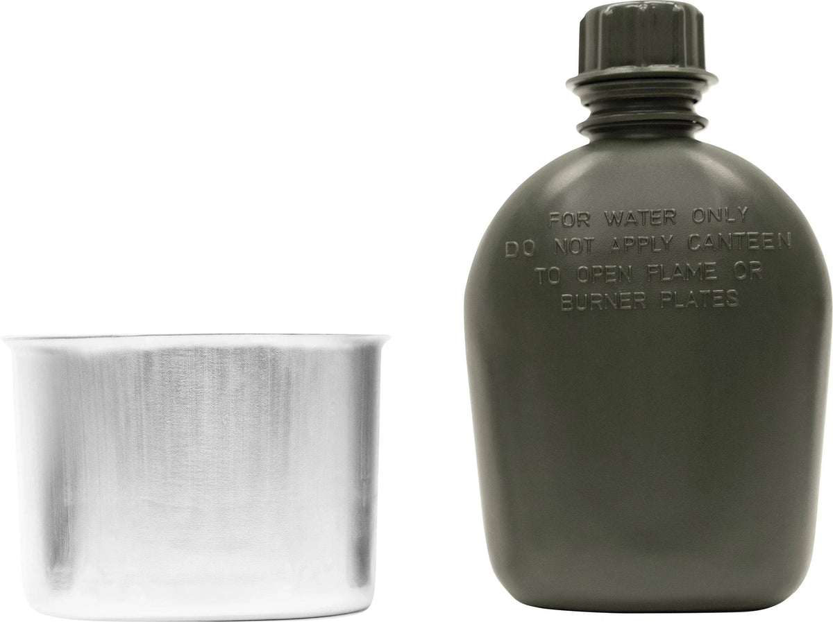 3 Piece Canteen Kit with Cover & Aluminum Cup