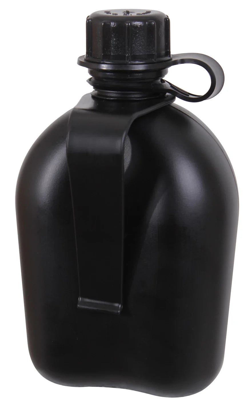 3 Piece G.i. Plastic Canteen with Clip