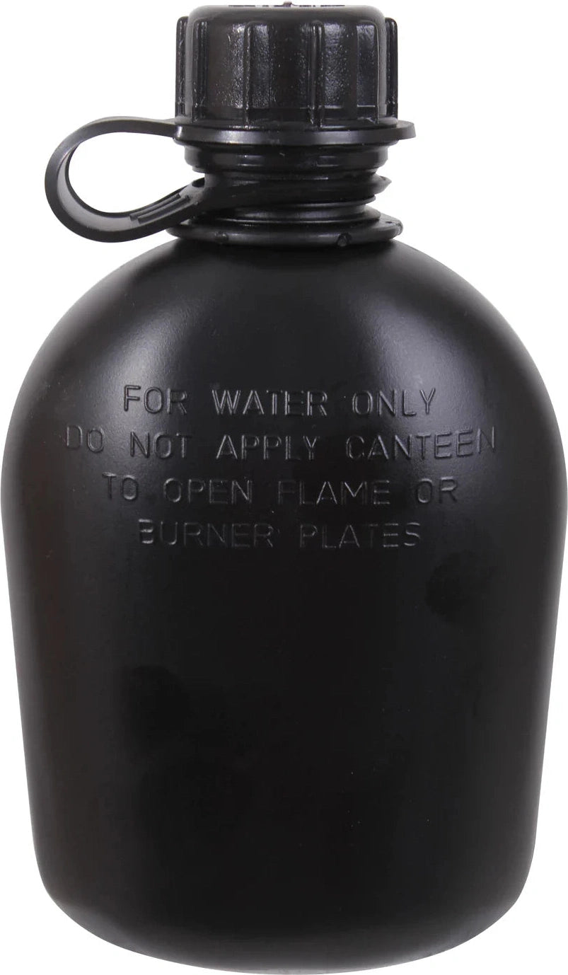 3 Piece G.i. Plastic Canteen with Clip