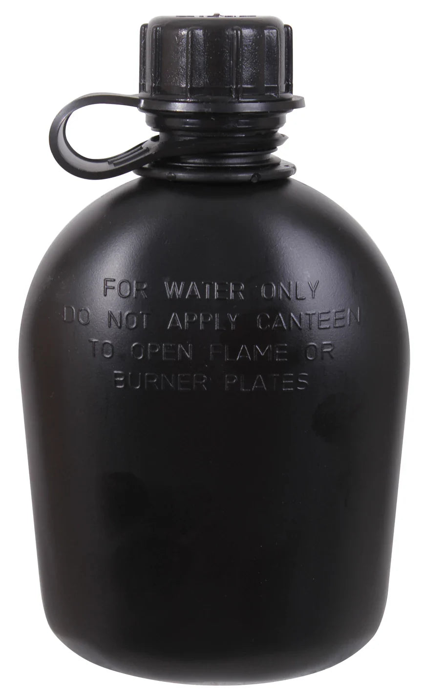 3 Piece G.i. Plastic Canteen with Clip