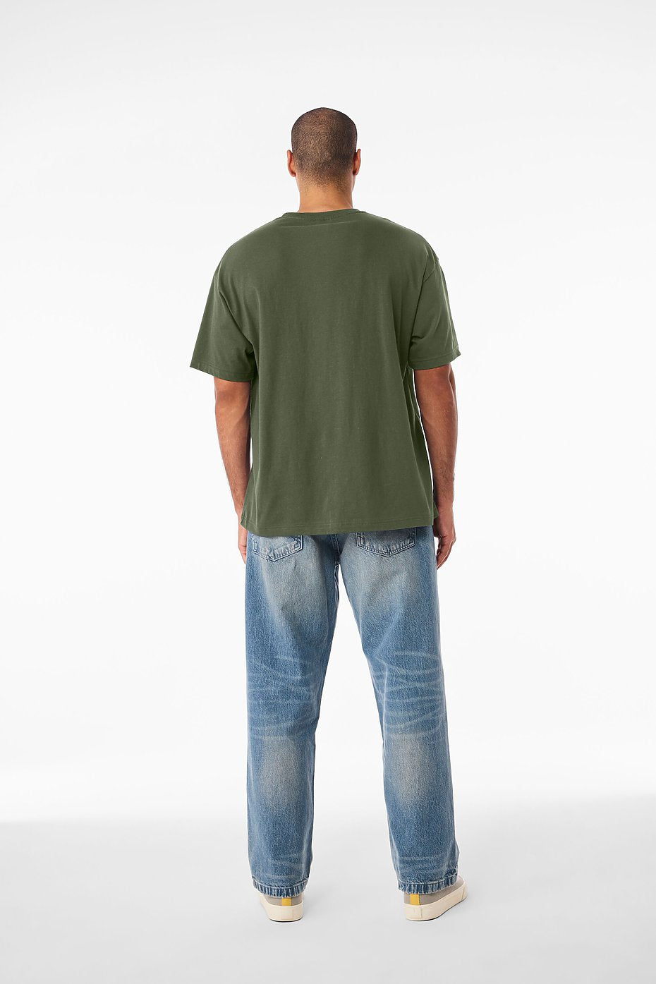 BELLA + CANVAS 3010C 6 oz. Heavyweight Tee - 3010 - Military Green (view 3)