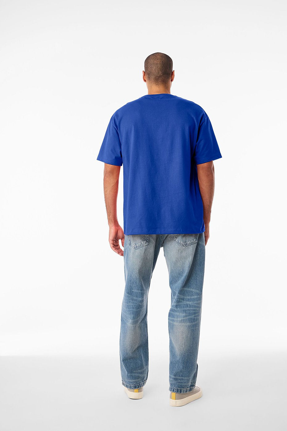 BELLA + CANVAS 3010C 6 oz. Heavyweight Tee - 3010 - True Royal (view 3)