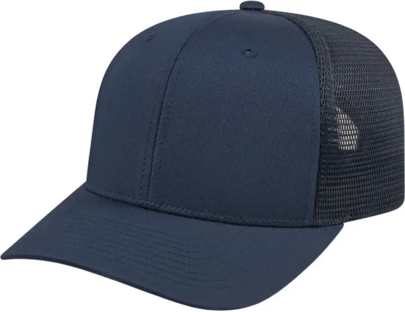 Cap America I8502 Flexfit 110 Trucker Mesh Back - Navy - one Size Fits Most