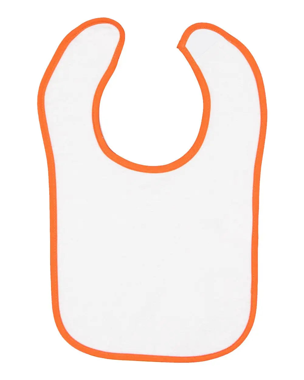 Rabbit Skins 1003r Infant Contrast Trim Terry Bib - 1003 - Orange - one Size Fits Most