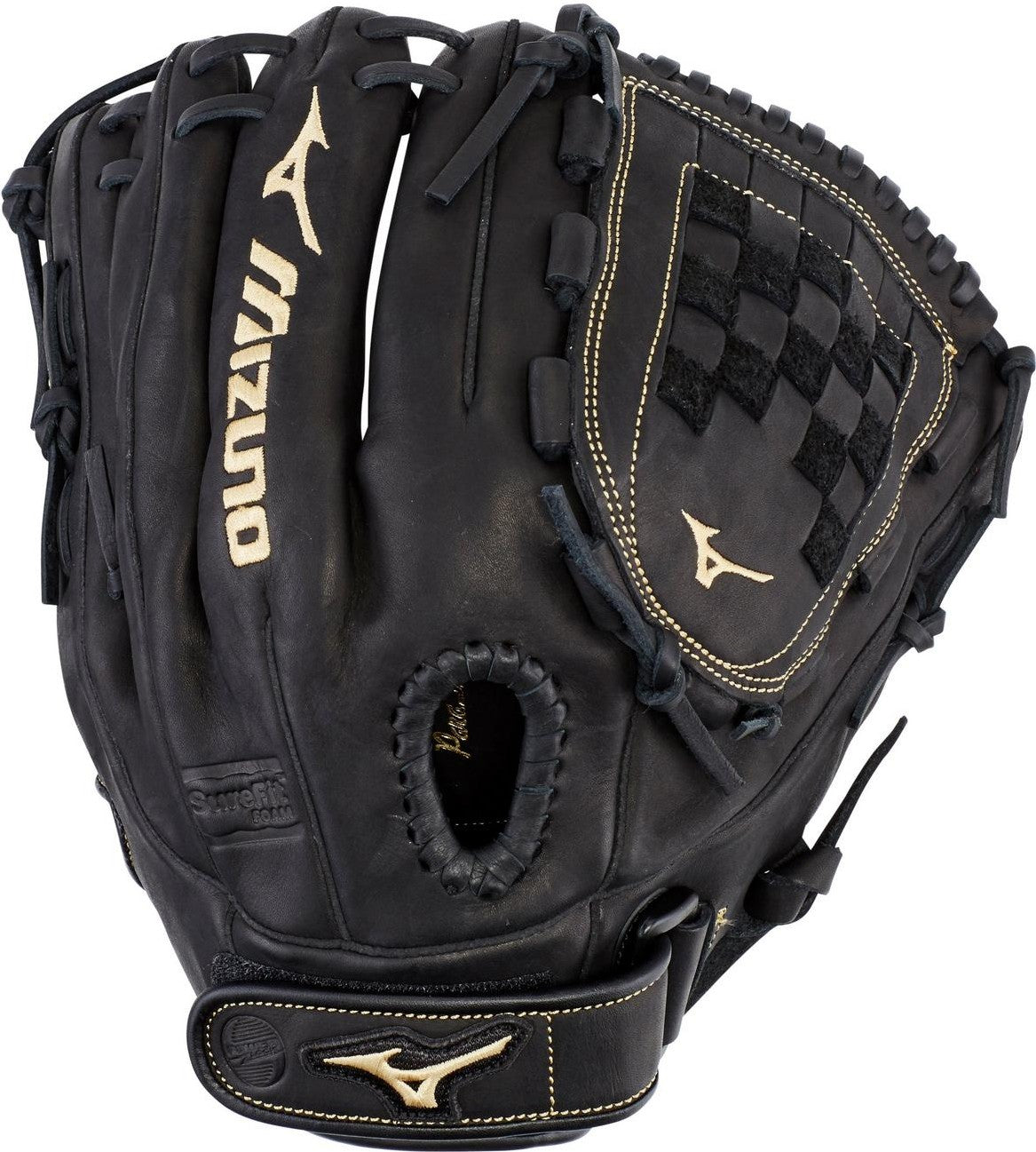 Mizuno MVP Prime Fastpitch Utility Glove 12.00" - Black - HIT a Double - 1