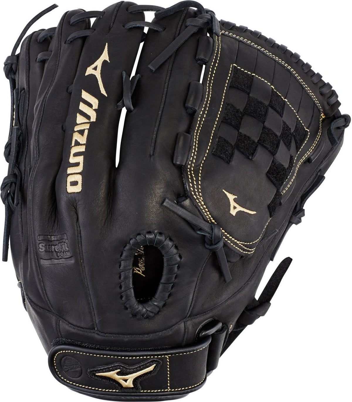 Mizuno MVP Prime Fastpitch 1st Base Glove 13.00" - Black - HIT a Double - 1