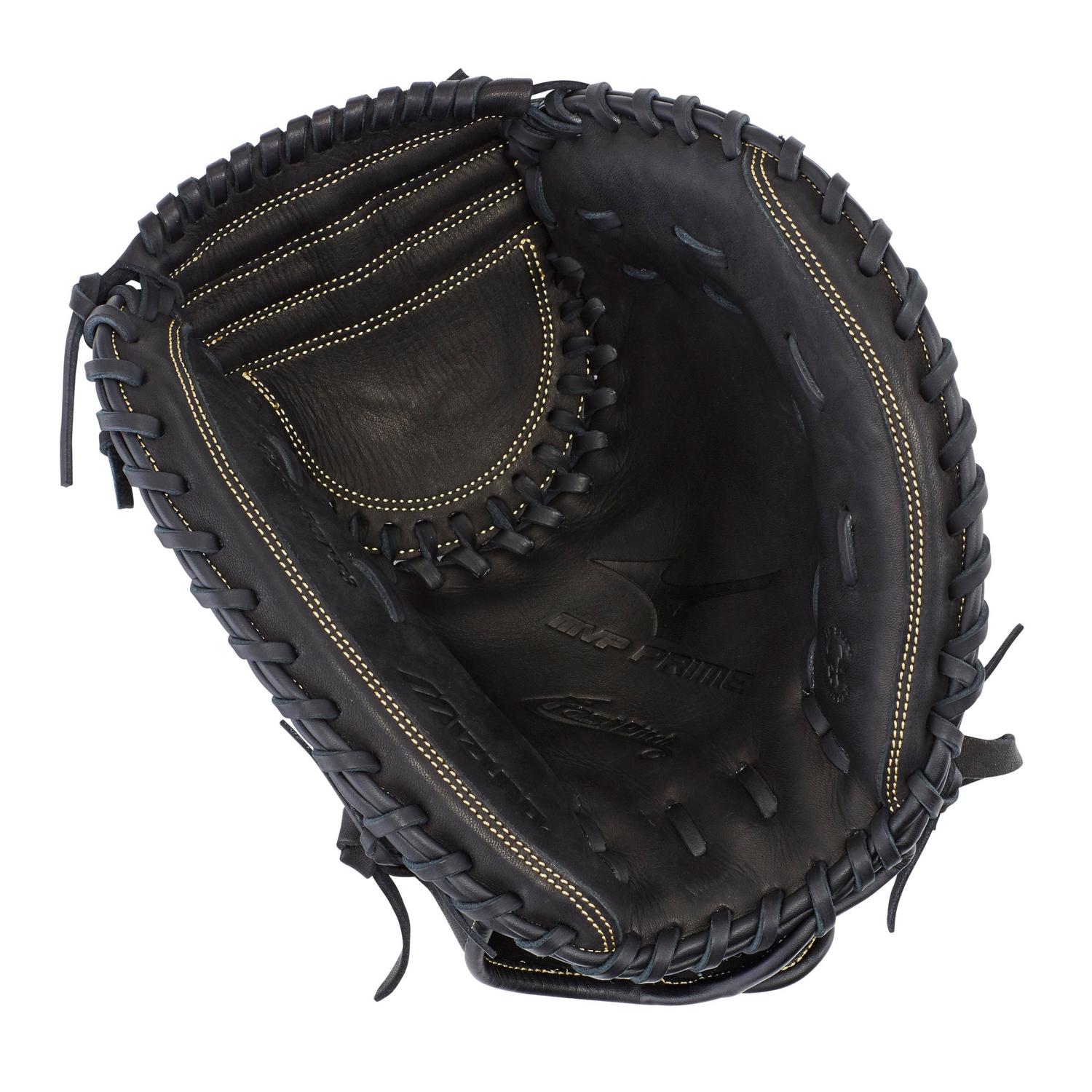 Mizuno MVP Prime Fastpitch Softball Catcher's Mitt 34.00" - Black - HIT a Double - 1