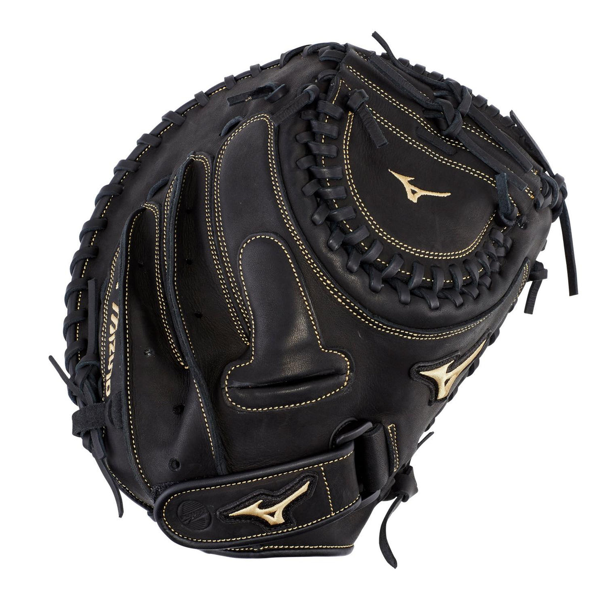 Mizuno MVP Prime Fastpitch Softball Catcher's Mitt 34.00" - Black - HIT a Double - 1