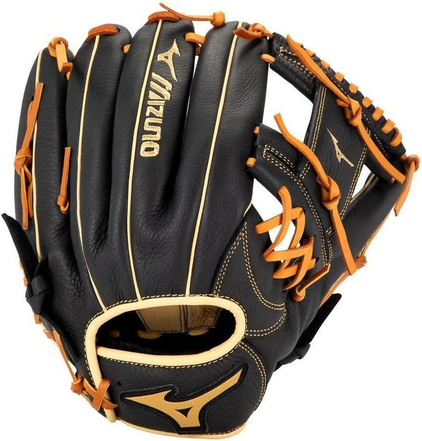 Mizuno Prospect Select Series Infield/Pitcher Baseball Glove 11.50" - Black-Brown - HIT a Double - 1