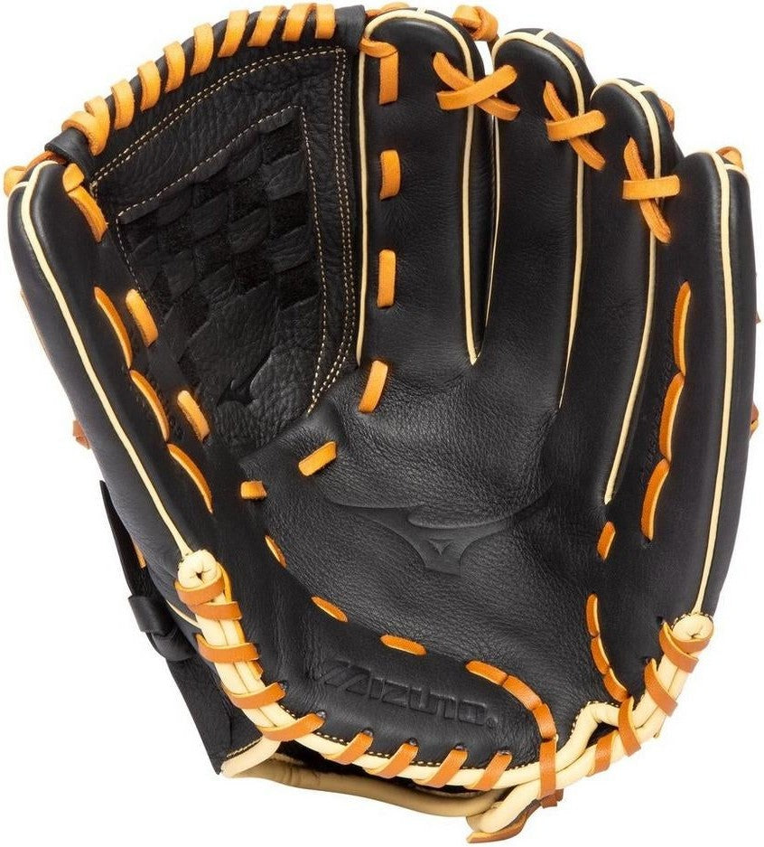 Mizuno Prospect Select Series Pitcher/Outfield Baseball Glove 12.00" - Black-Brown - HIT a Double - 1