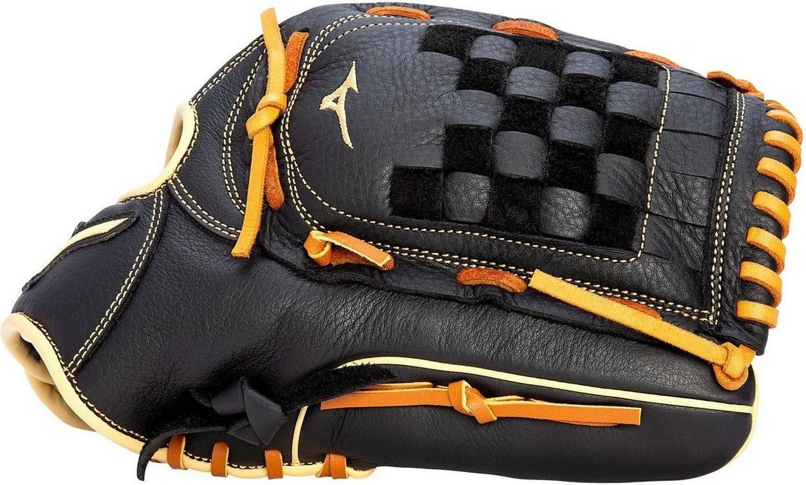 Mizuno Prospect Select Series Pitcher/Outfield Baseball Glove 12.00" - Black-Brown - HIT a Double - 1