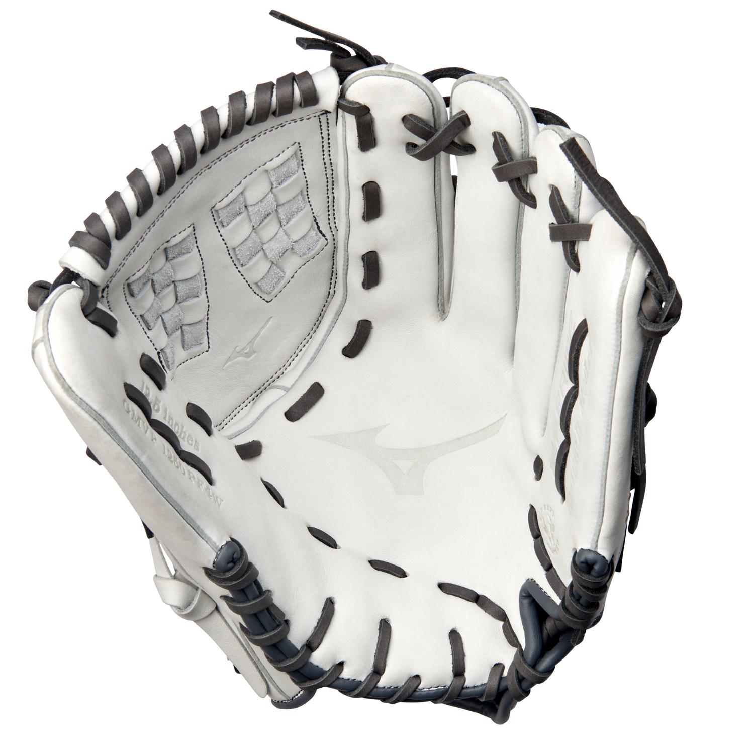 Mizuno MVP Prime Fastpitch Utility Glove 12.50" - White-Gray - HIT a Double - 1