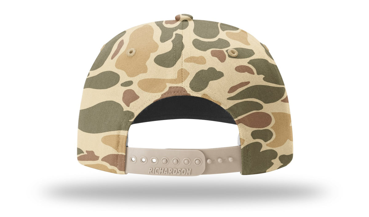Richardson 312P Printed Mid Pro Twill Cap - Camo-Brown