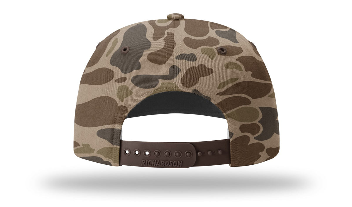 Richardson 312P Printed Mid Pro Twill Cap - Camo-Brown