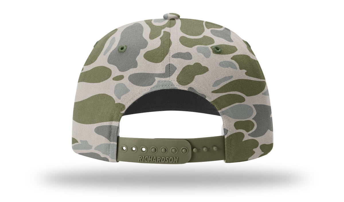 Richardson 312P Printed Mid Pro Twill Cap - Camo-Green
